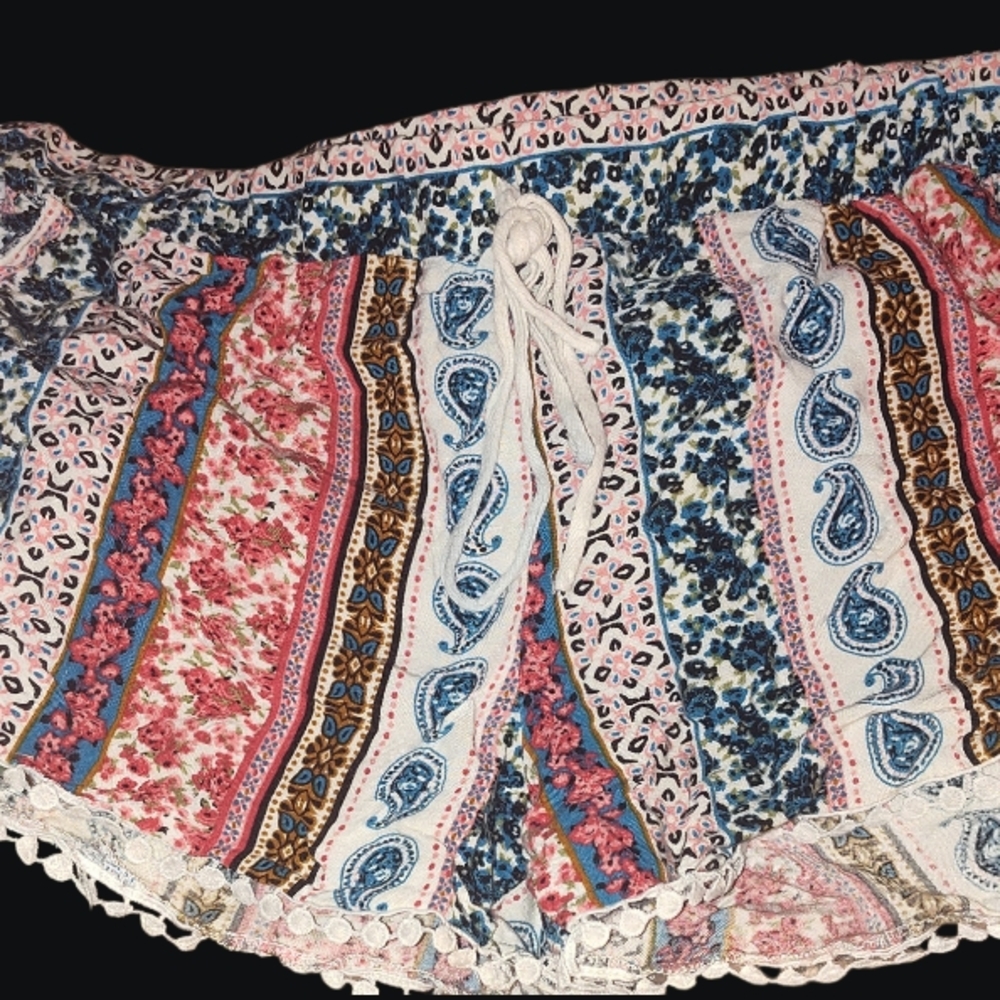 Bohemian Multicolor Women's Shorts